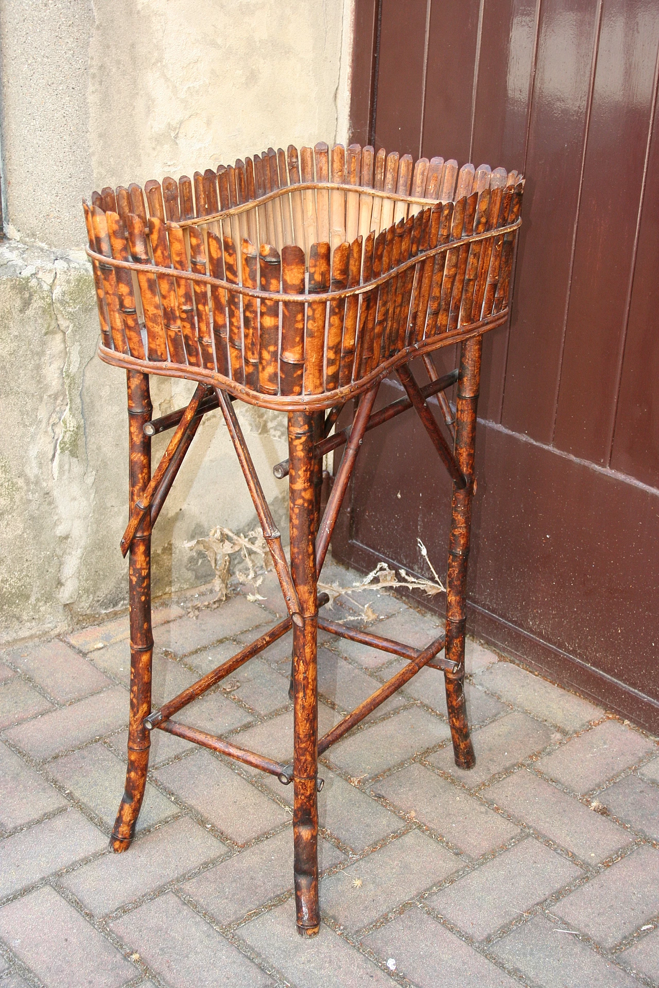 Fioriera in bambù, anni '40 1