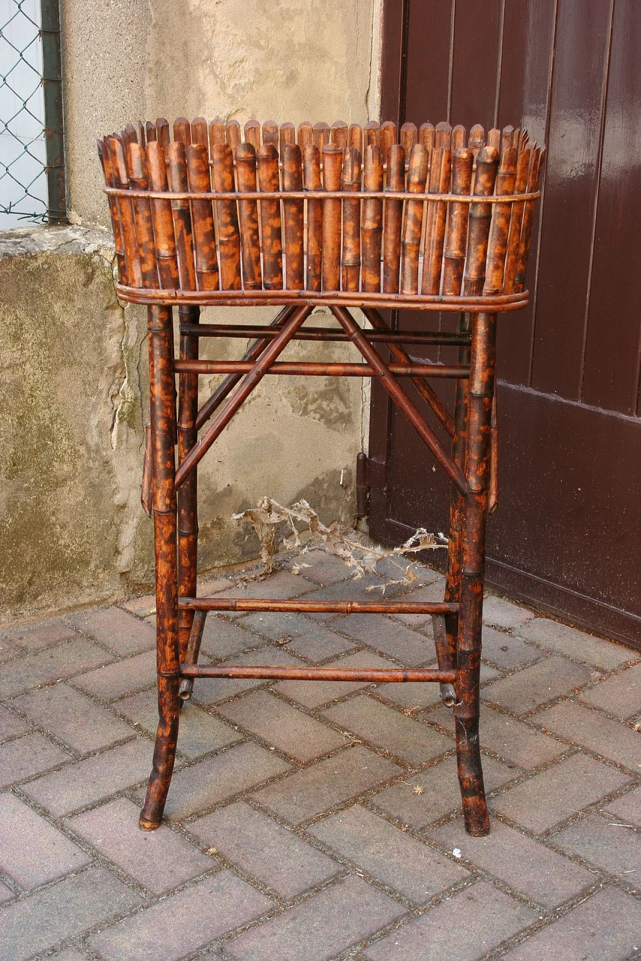 Fioriera in bambù, anni '40 2