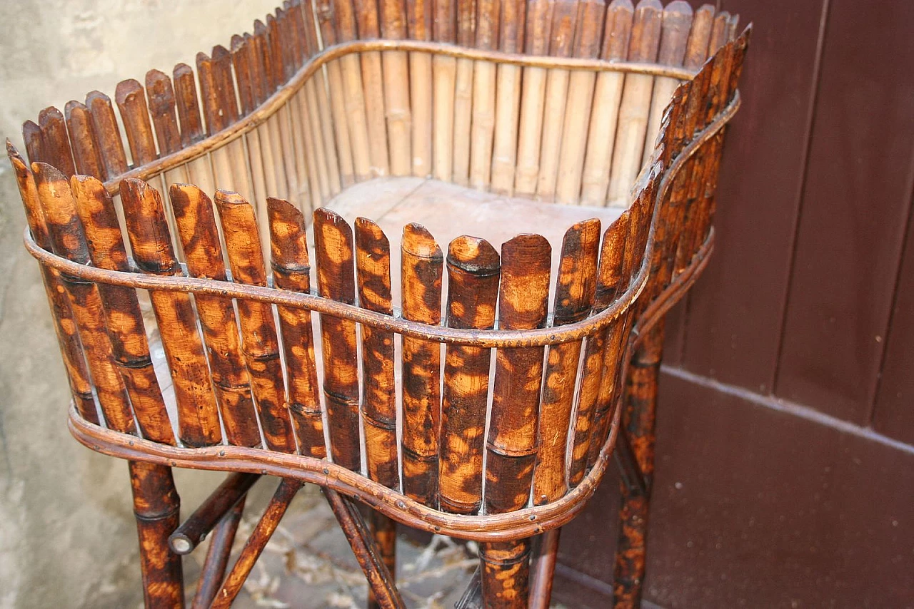 Fioriera in bambù, anni '40 3