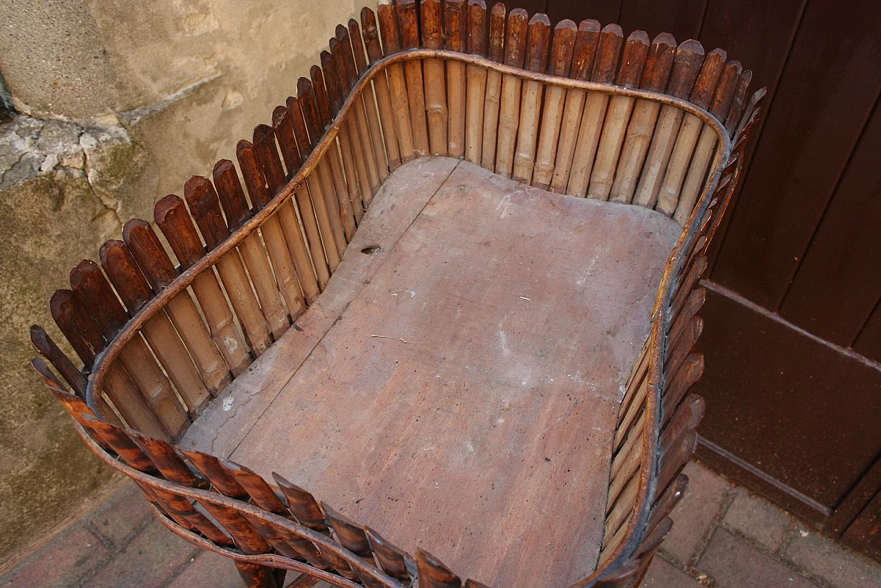 Fioriera in bambù, anni '40 4