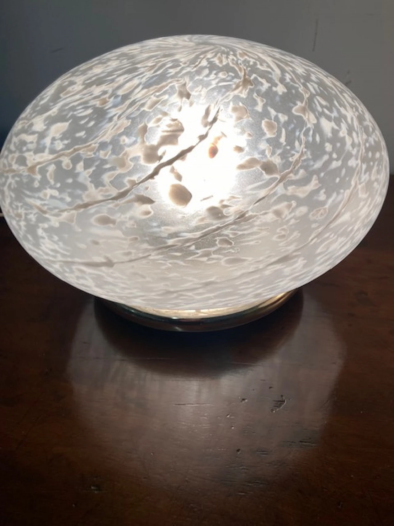 Coppia di lampade da tavolo in vetro di Murano, anni '70 10