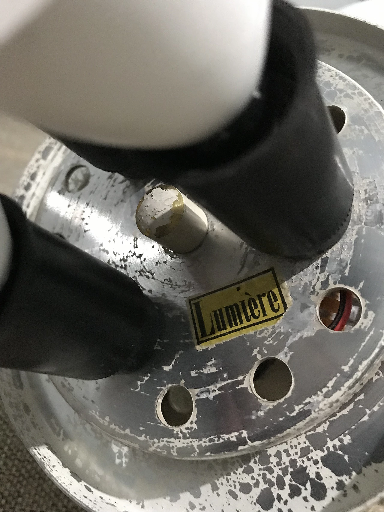 Lampadario in vetro di Lumiere, anni '60 2