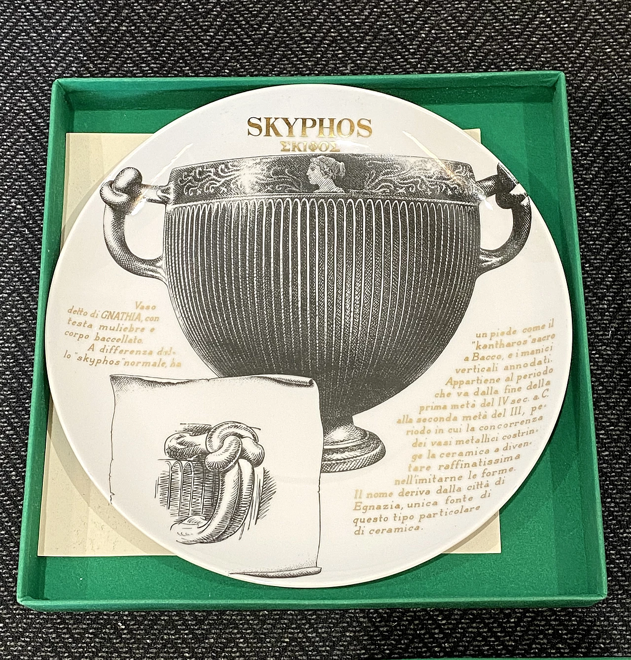 5 Plates by Piero Fornasetti for Martini & Rossi, 1960s 6