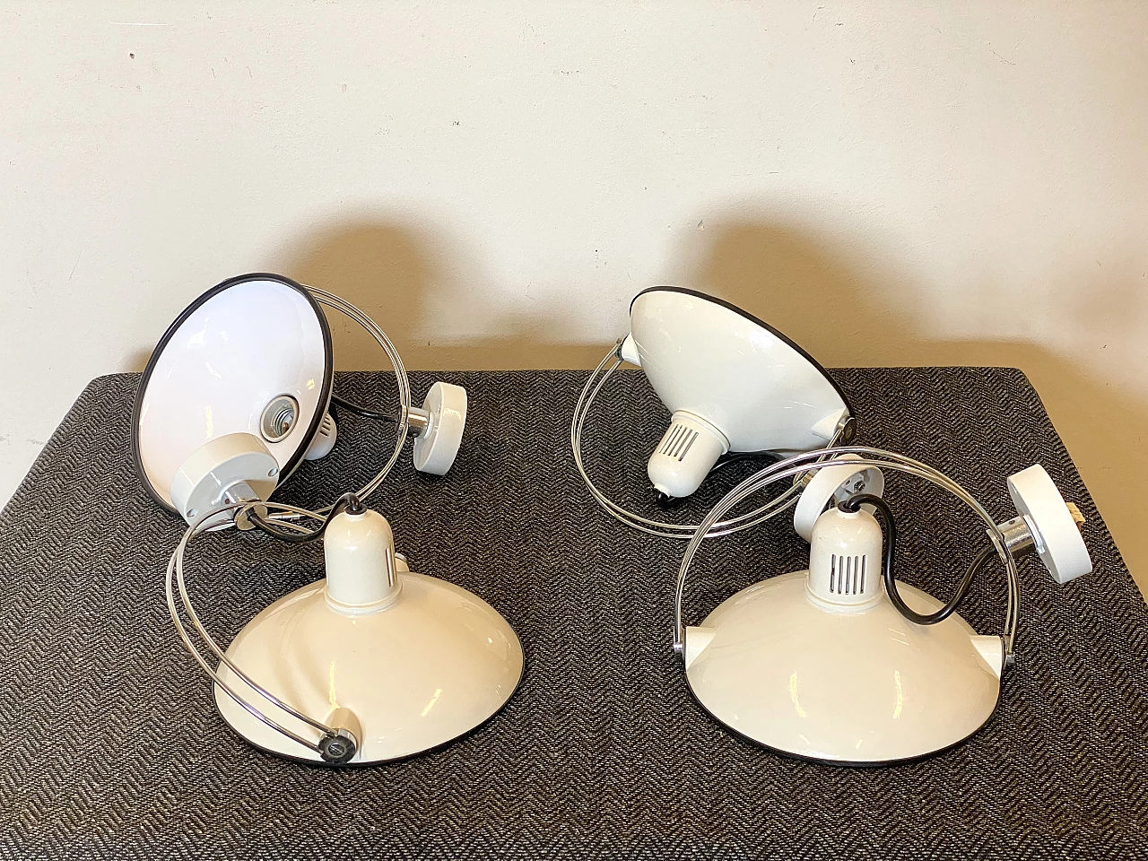 4 Luna wall lamps by Philips, 1980s 19