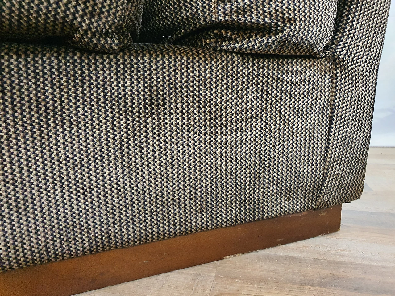 Brown fabric five-seater modular sofa, 1960s 13
