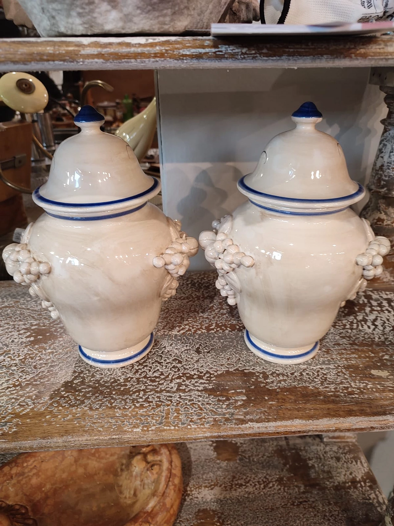 Vecchia Bassano ceramic apothecary vase 1