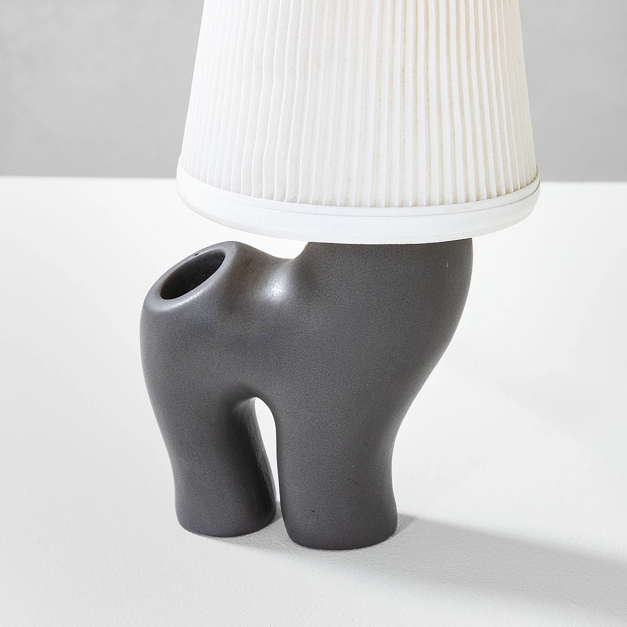 Pair of ceramic table lamps by Marcel Giraud Vallauris, 1960s 4