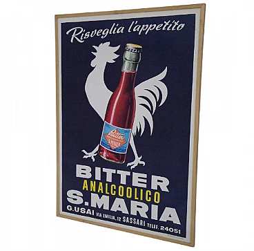 Manifesto pubblicitario di Bitter S. Maria analcolico, anni '50