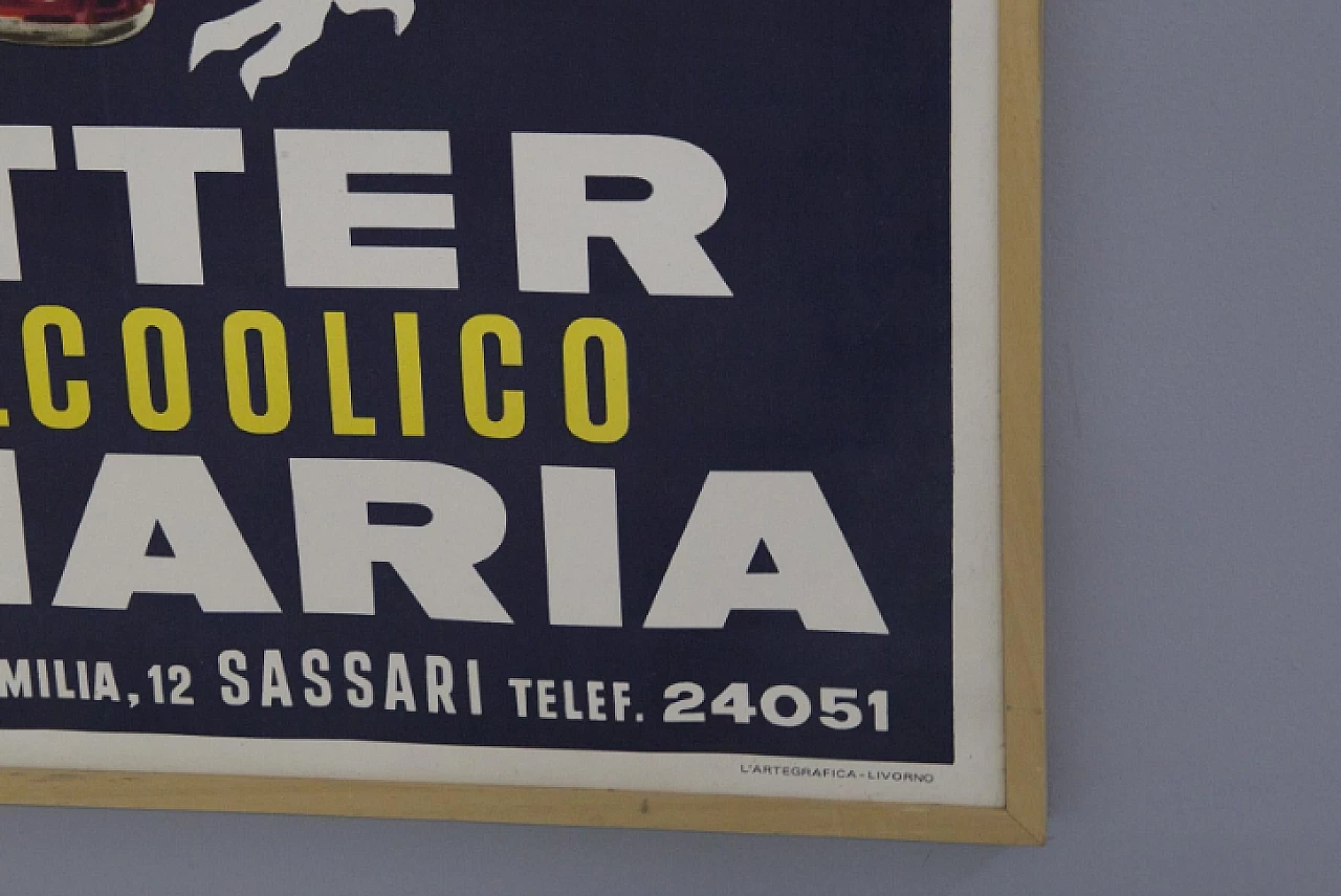 Manifesto pubblicitario di Bitter S. Maria analcolico, anni '50 2
