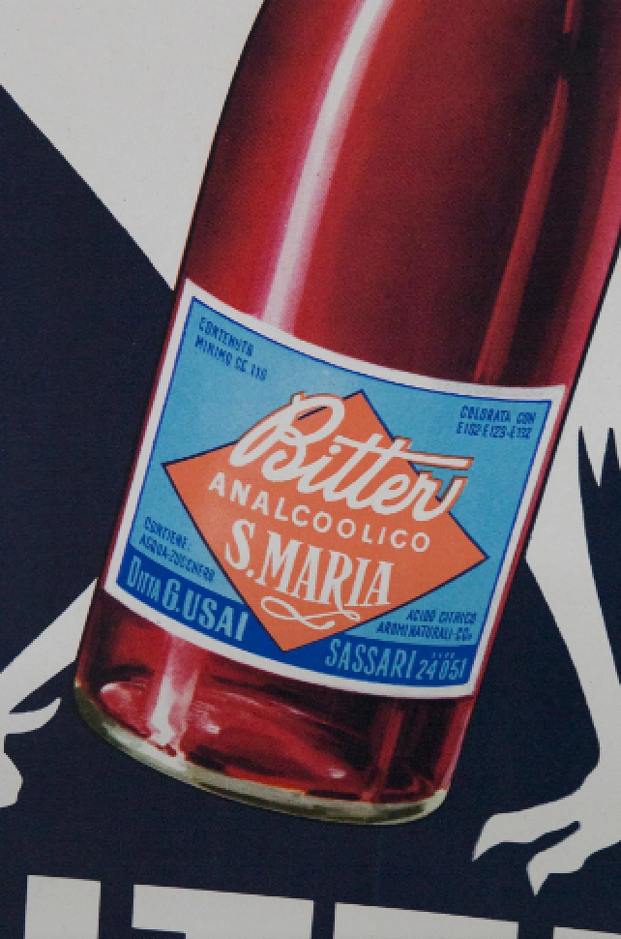 Bitter S. Maria soft drink advertising poster, 1950s 6
