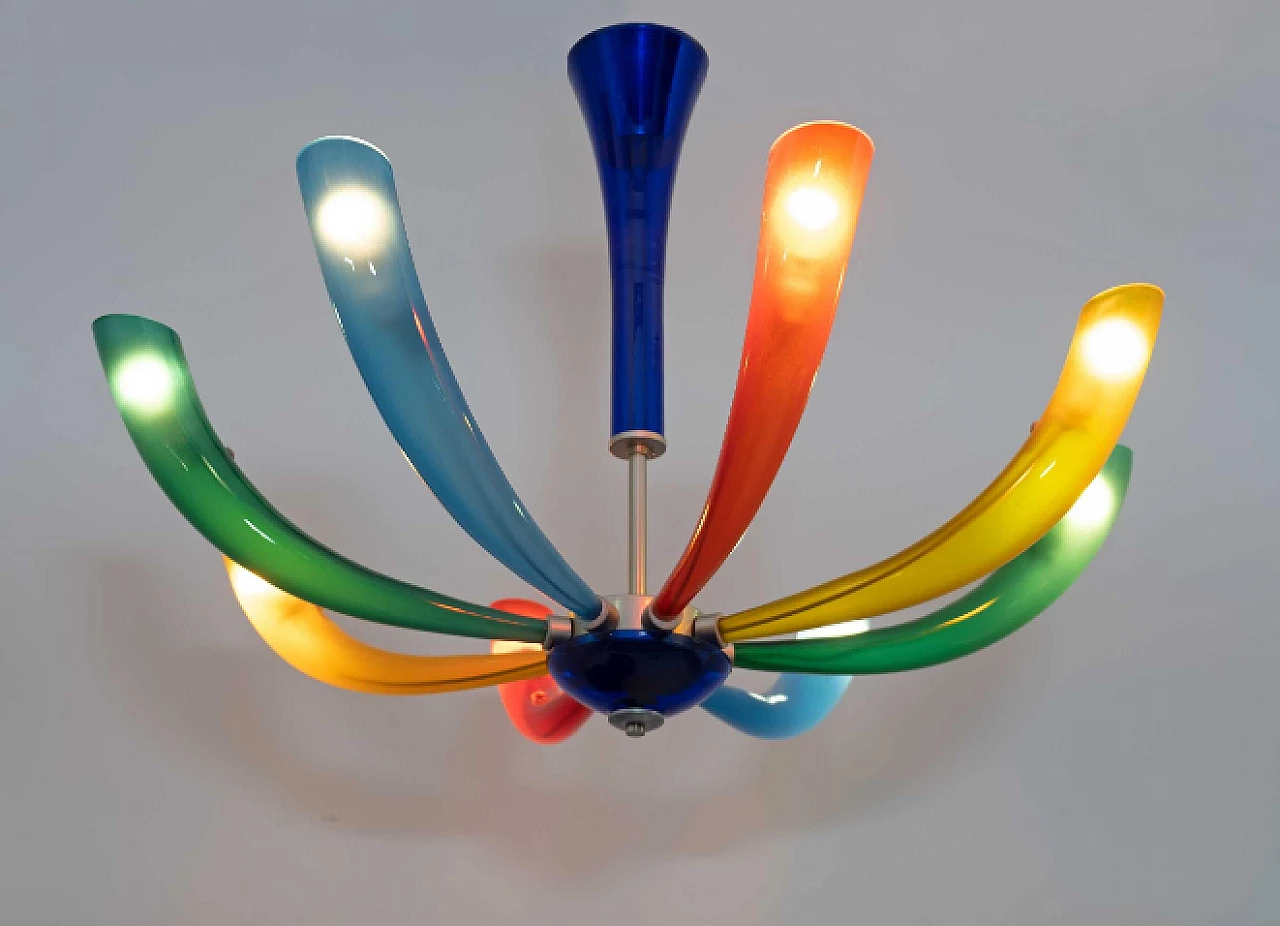 Fuochi d'Artificio chandelier by Barovier & Toso, 1990s 6