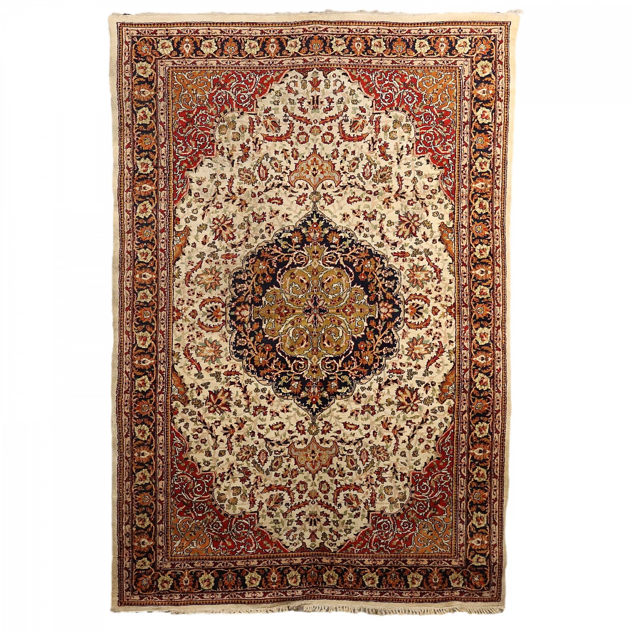 Tappeto indiano Jaipur in cotone e lana 1