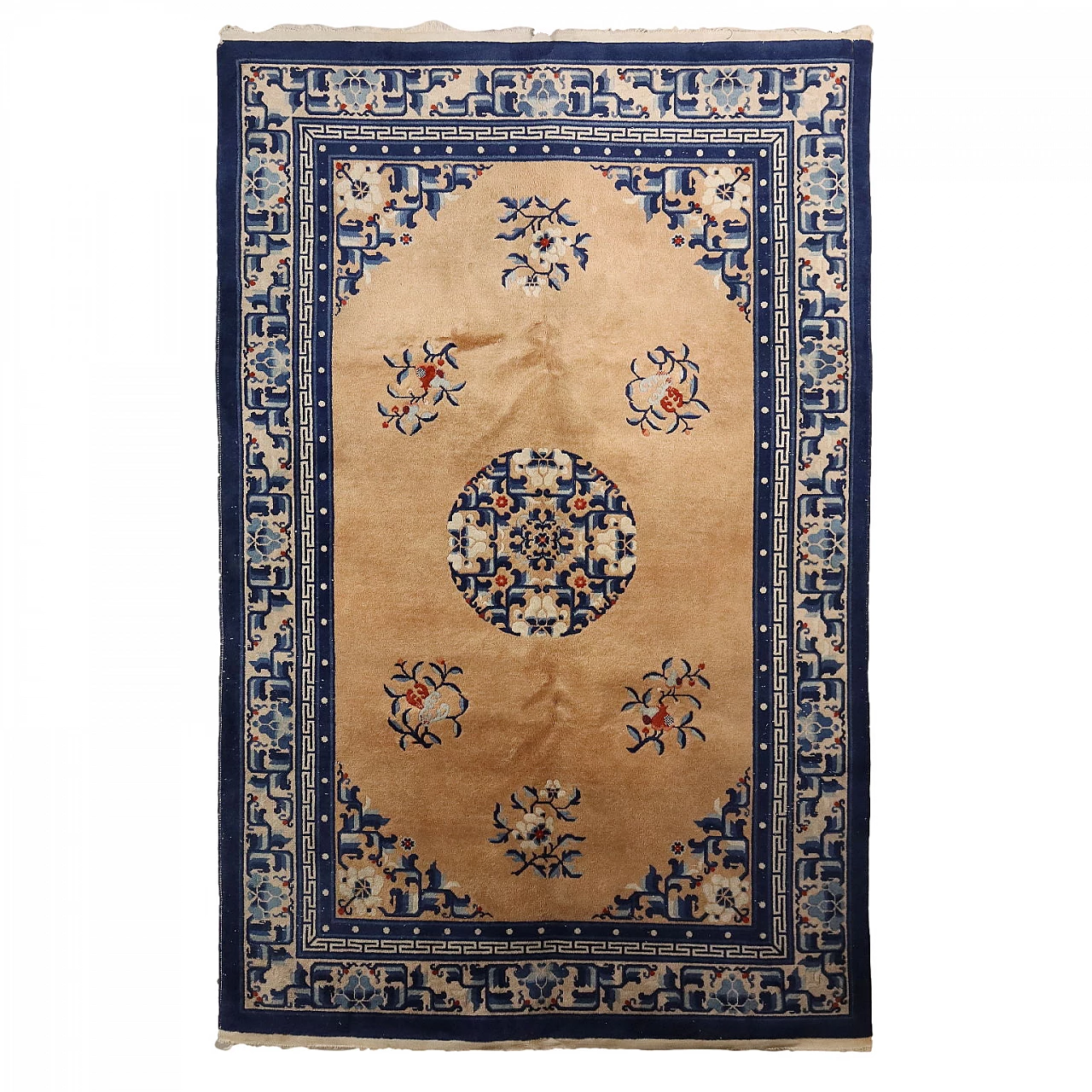 Tappeto Peking cinese in lana e cotone 1