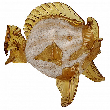 Polychrome Murano glass fish sculpture, 1950s