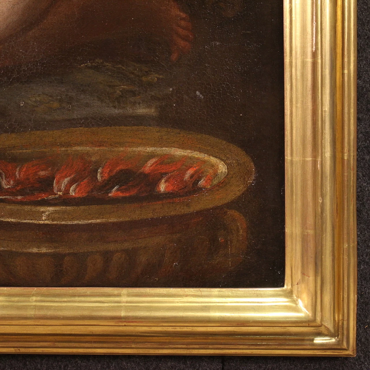 Painting depicting the Sacrifice of Isaac, oil on canvas, 17th century 11