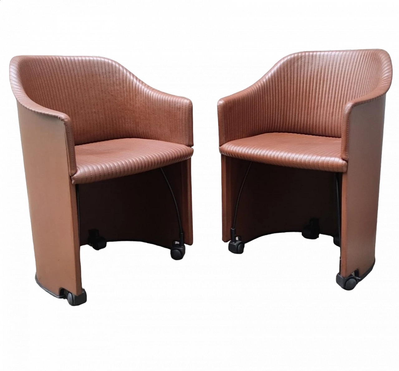 Pair of Artona 8551 armchairs by Tobia Scarpa for Maxalto, 1980s 7
