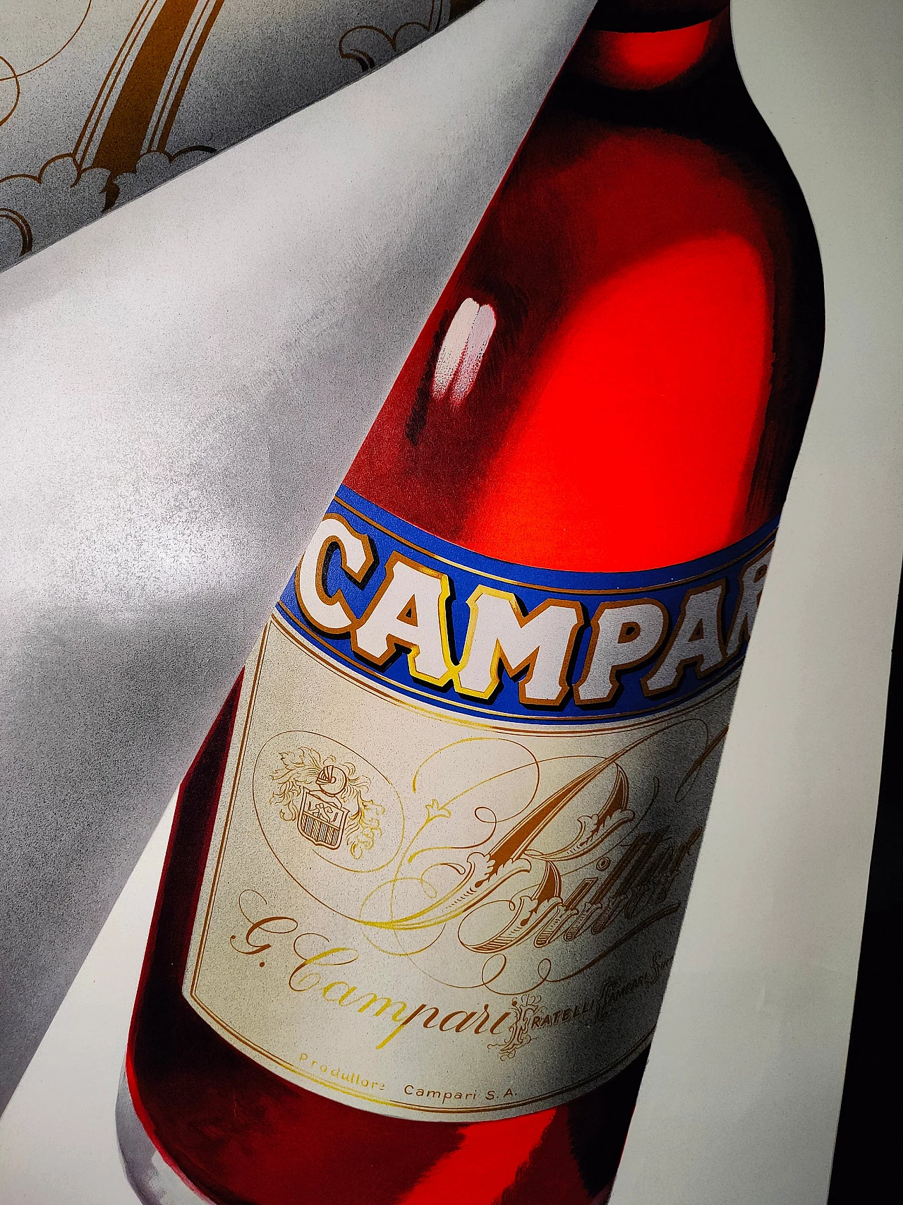 Bitter Campari Apéritif advertising poster by Carlo Fisanotti, 1957 5