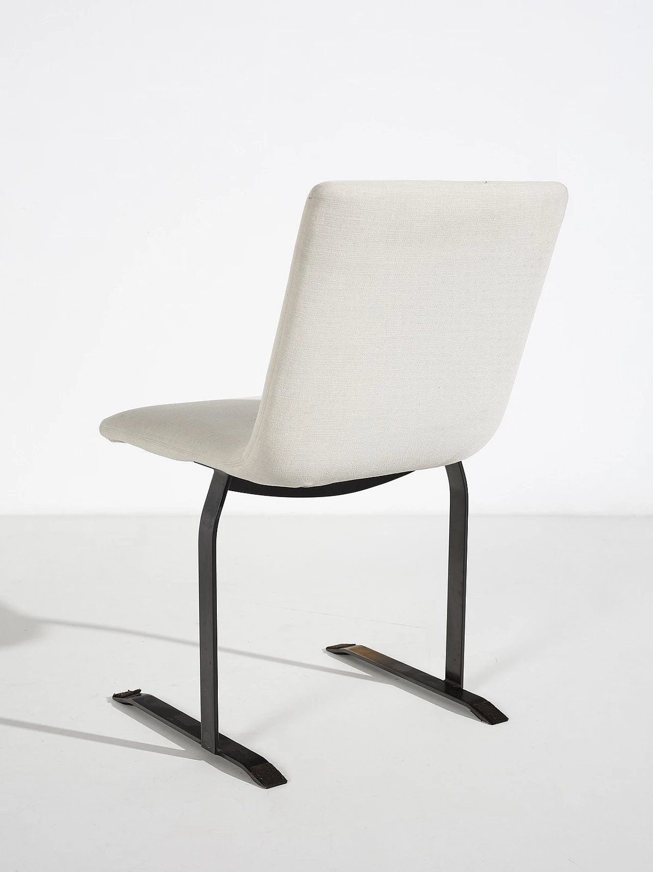 4 Sedie in metallo e tessuto di Giovanni Offredi per Saporiti, anni '70 4