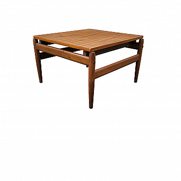 Tavolino quadrato in legno massello di Ico Parisi, anni '60