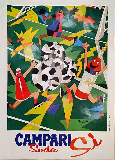 Campari Soda Sì advertising poster, 1990