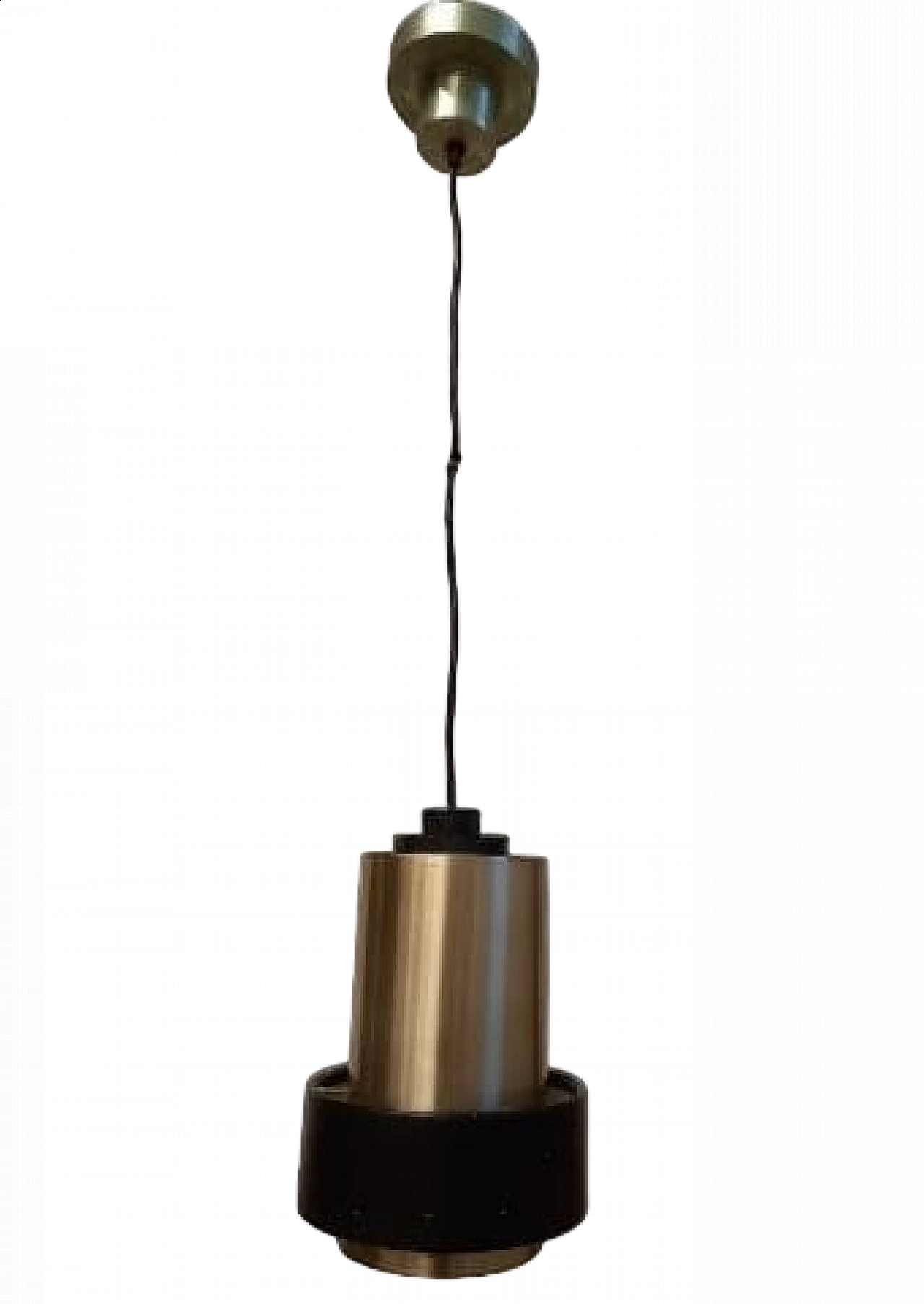 Metal hanging lamp attributed to Stilnovo, 1960s 7