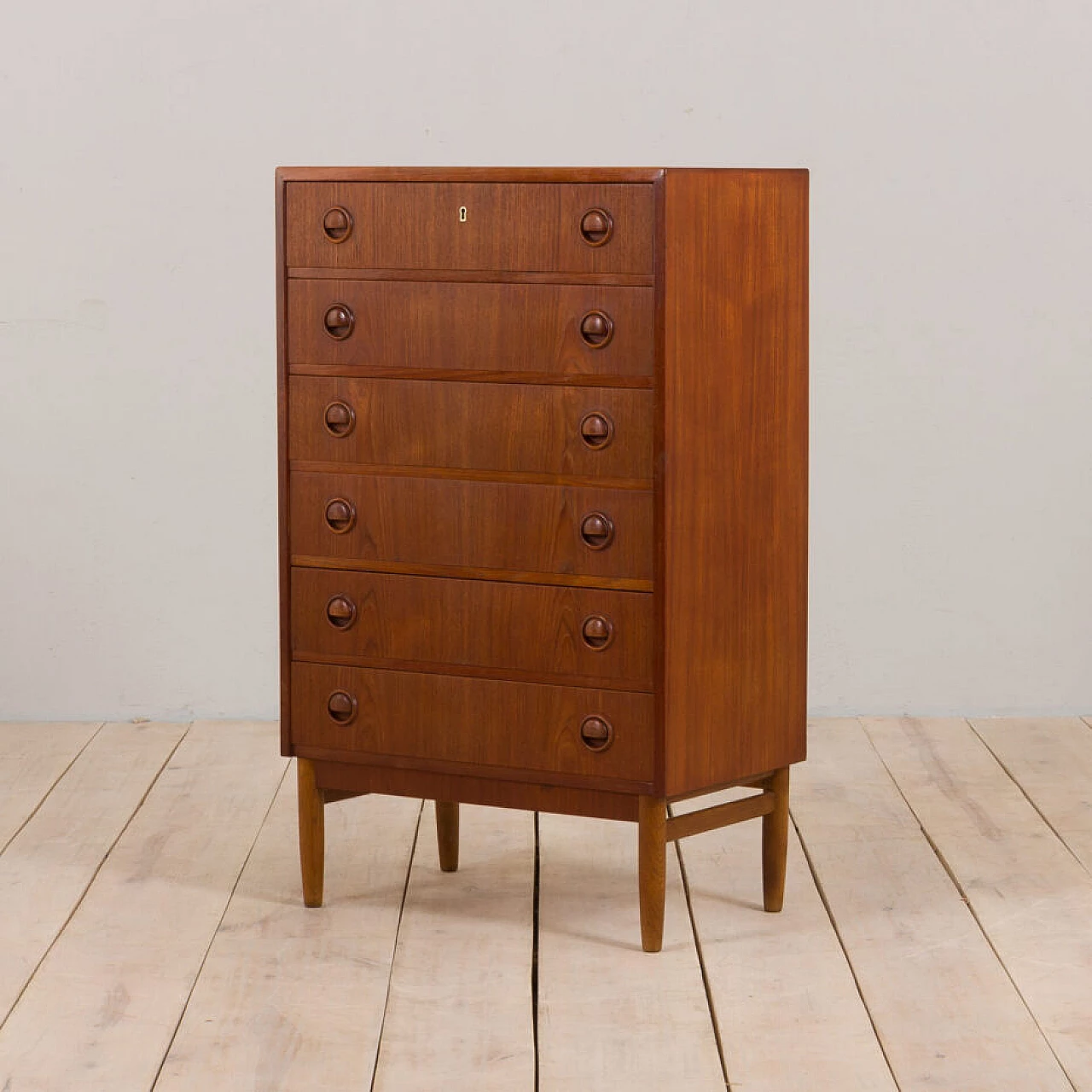 Danish teak dresser by Kai Kristiansen for Feldballes Møbelfabrik, 1960s 1