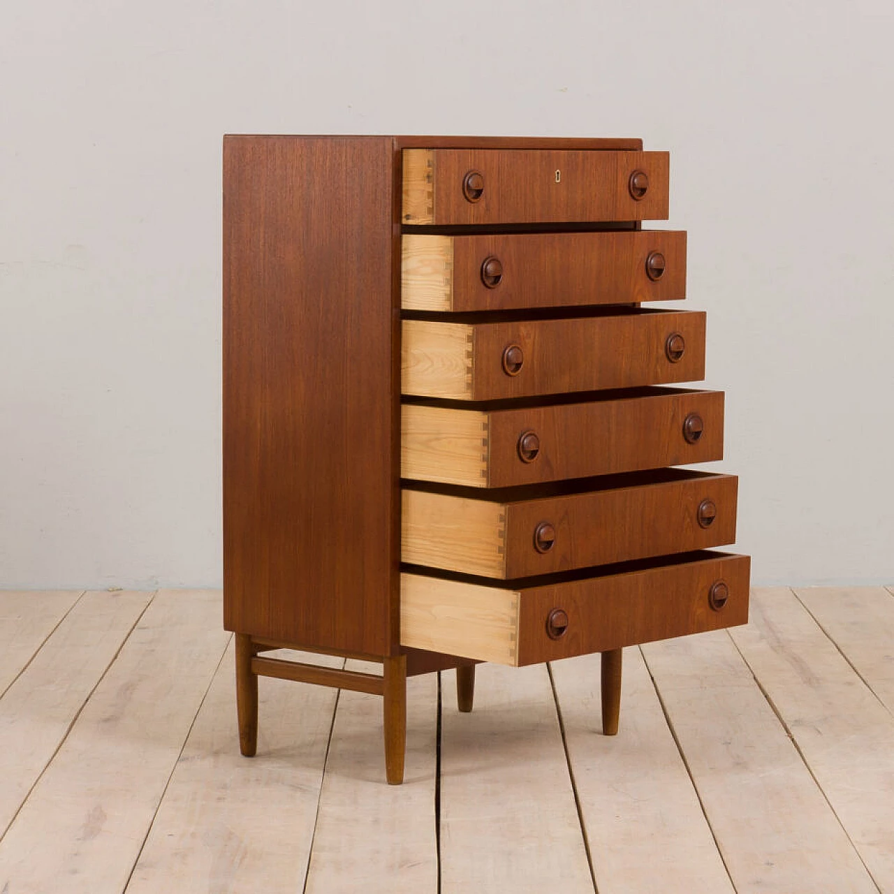 Danish teak dresser by Kai Kristiansen for Feldballes Møbelfabrik, 1960s 4