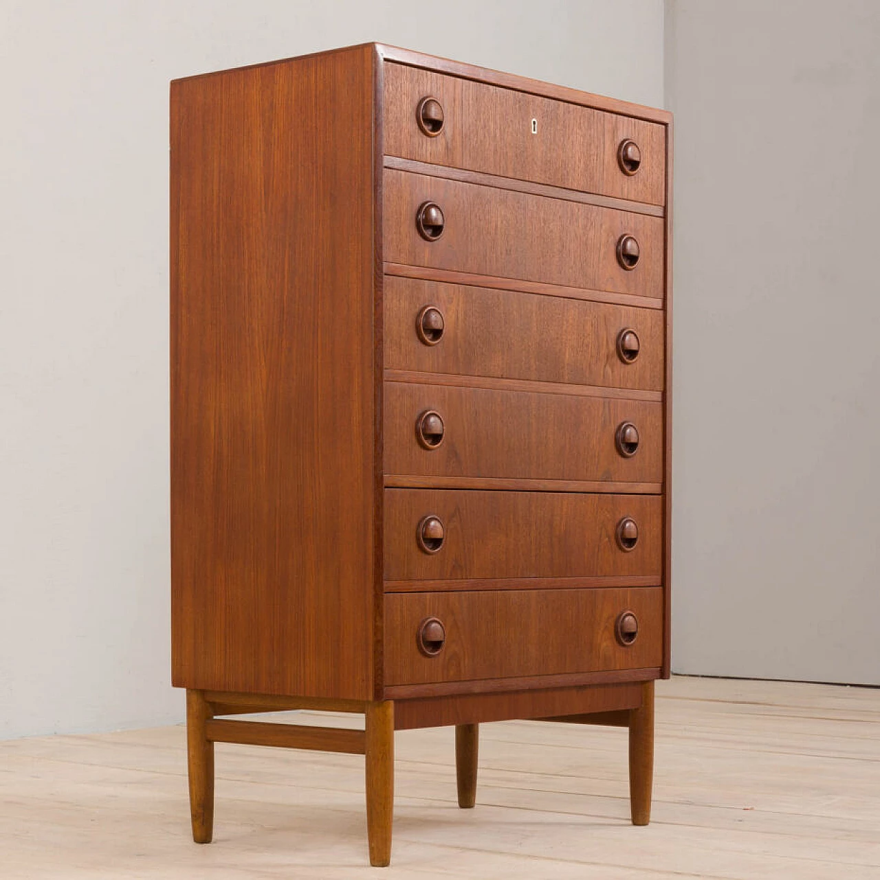 Danish teak dresser by Kai Kristiansen for Feldballes Møbelfabrik, 1960s 6