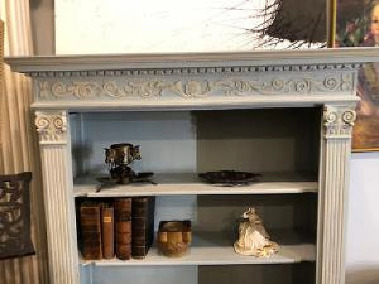 Lacquered bookcase, late 19th century 4