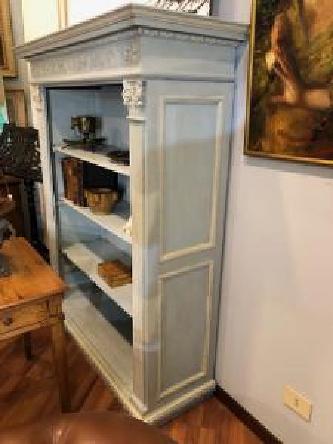 Lacquered bookcase, late 19th century 7