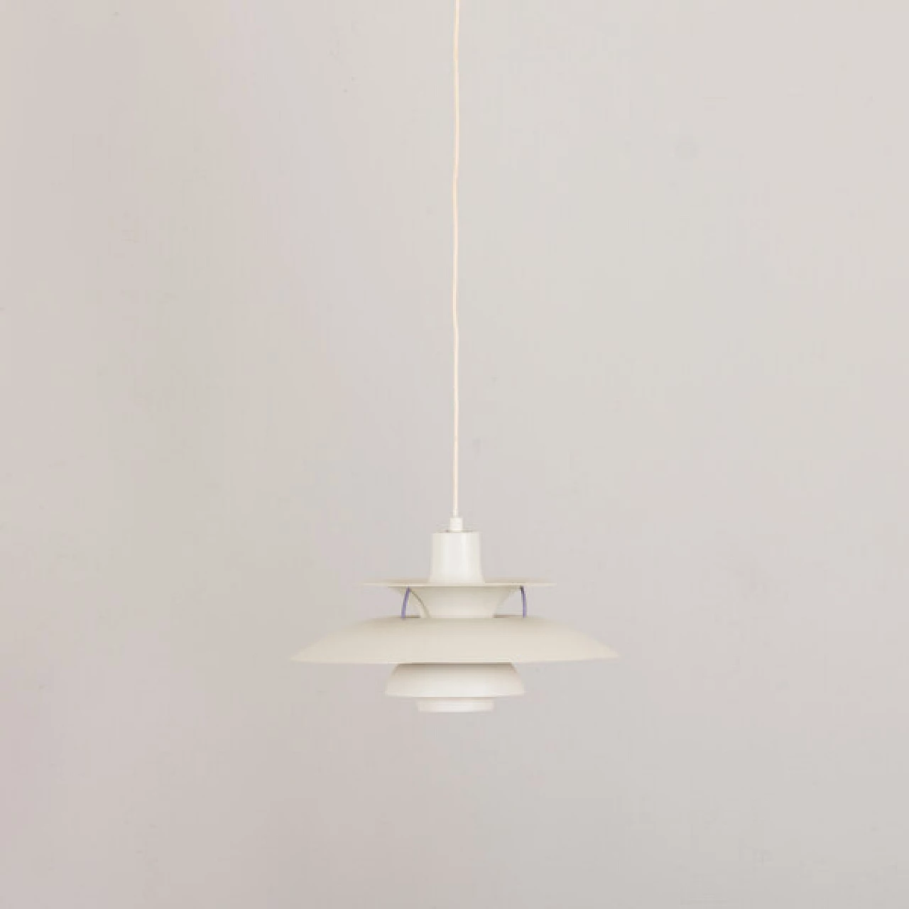 PH5 white pendant lamp by Poul Henningsen for Louis Poulsen, 1970s 1