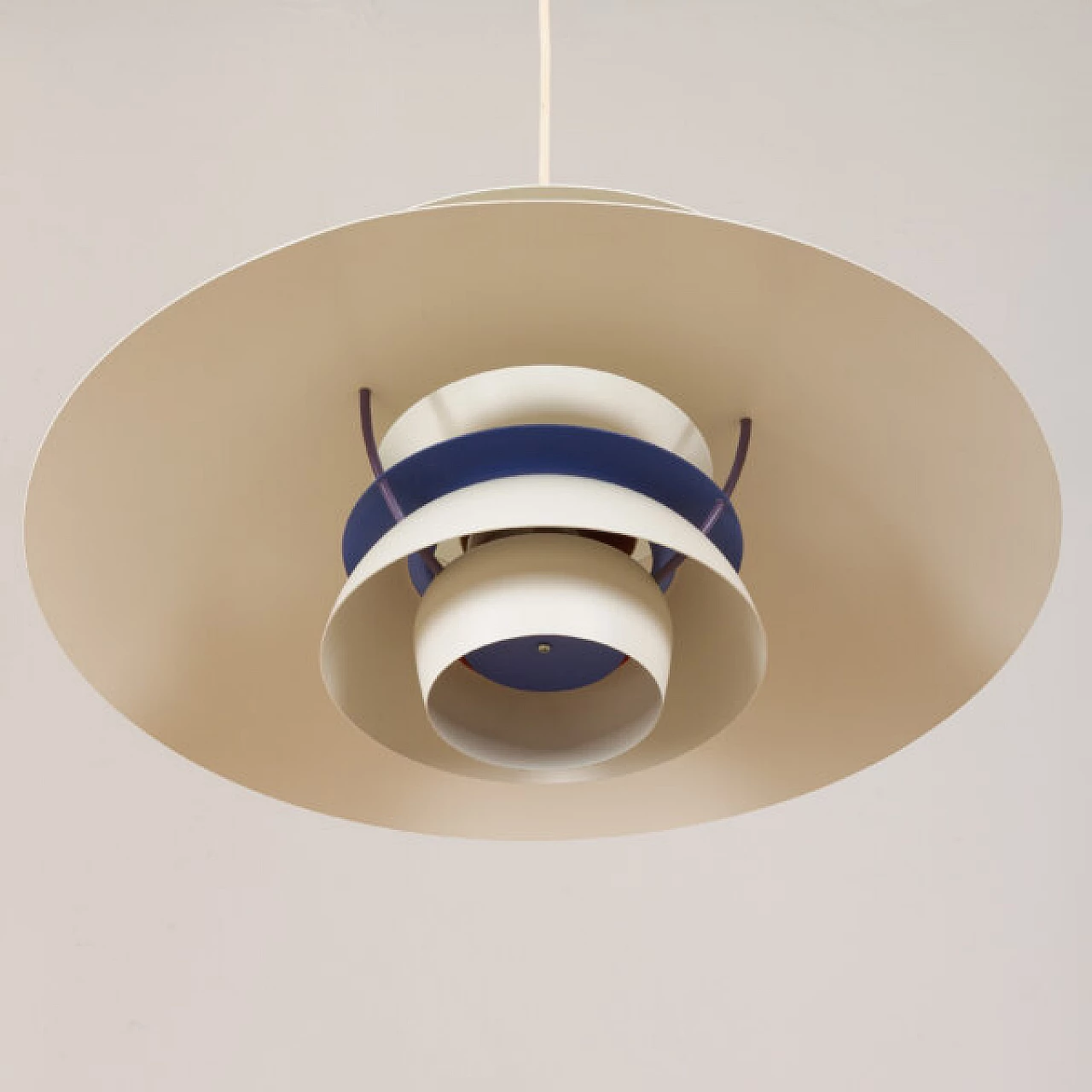 PH5 white pendant lamp by Poul Henningsen for Louis Poulsen, 1970s 10