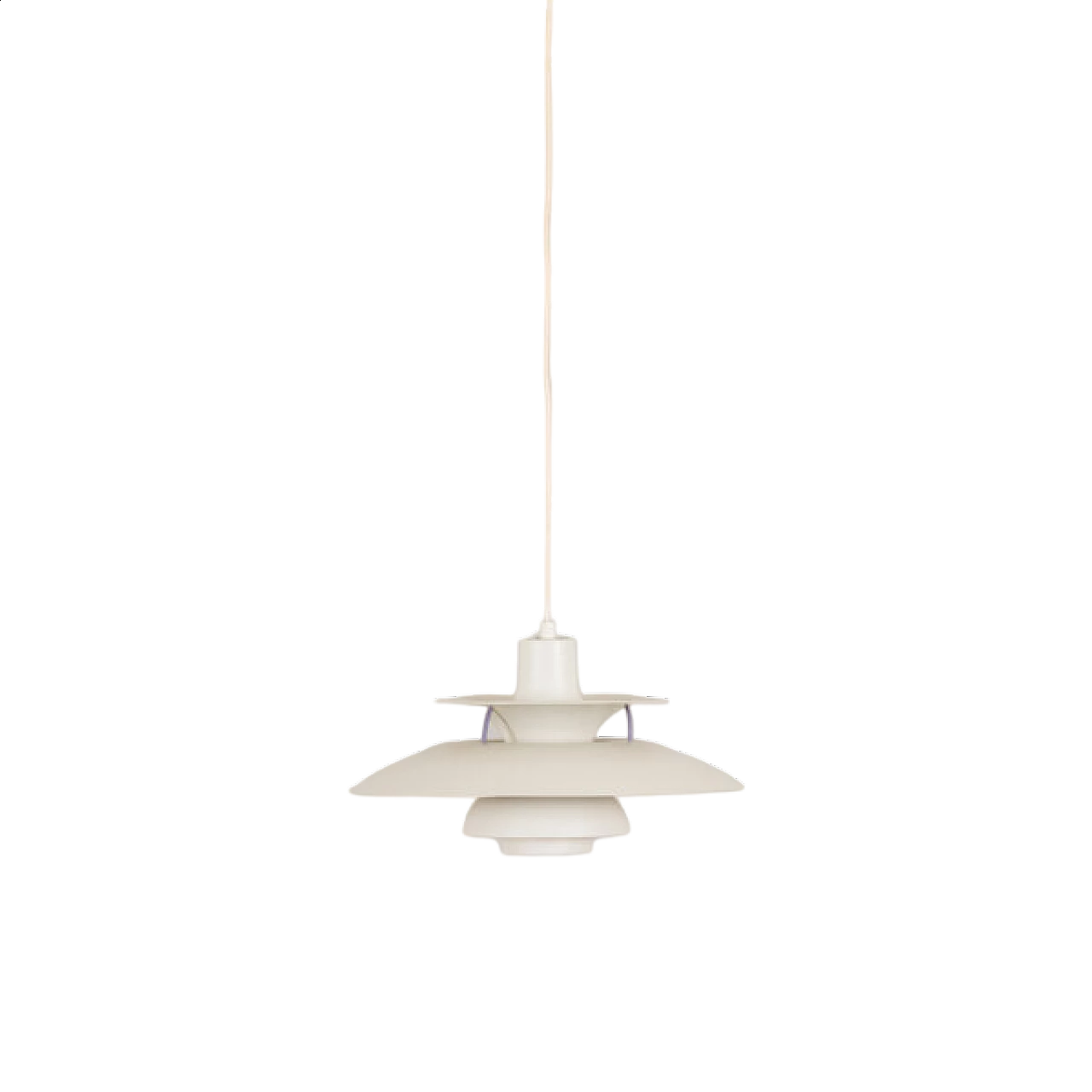 Lampada a sospensione PH5 bianca di Poul Henningsen per Louis Poulsen, anni '70 20