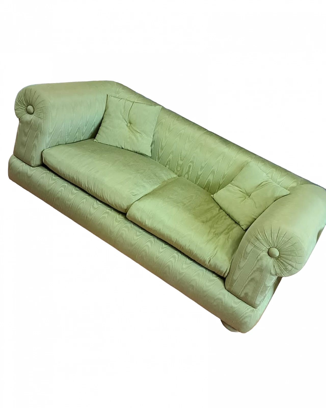 Green fabric sofa by Tommaso Barbi, 1970s 1