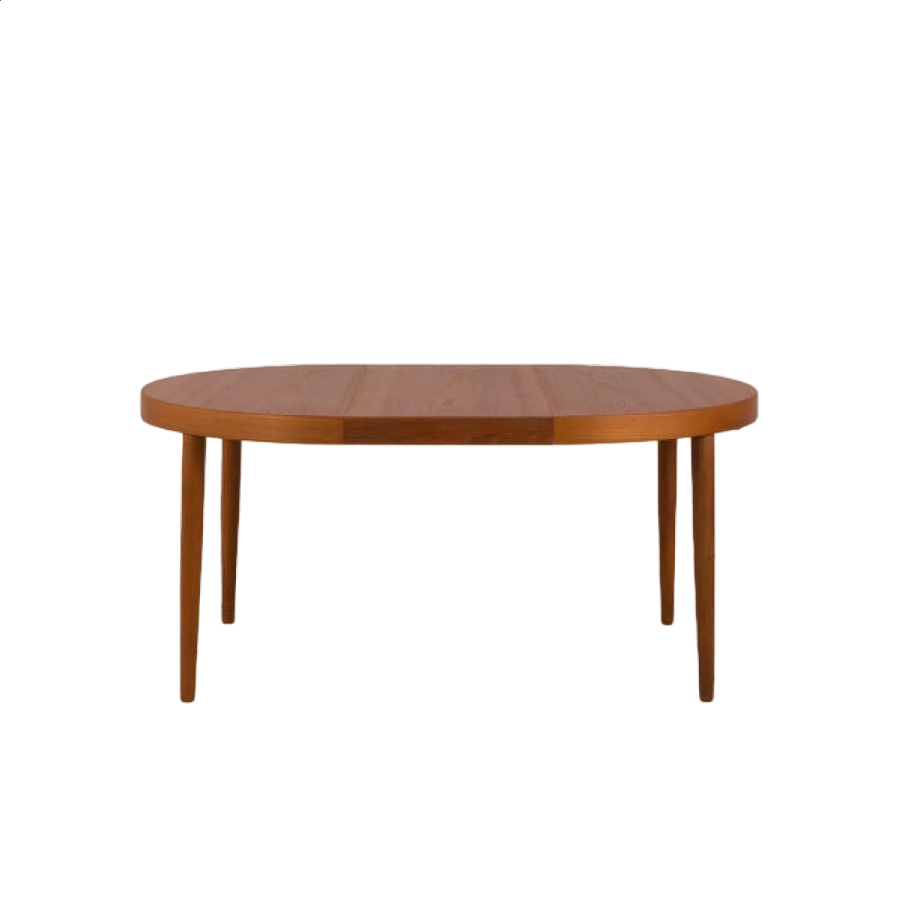 Circular teak dining table by Kai Kristiansen, 1960s 16