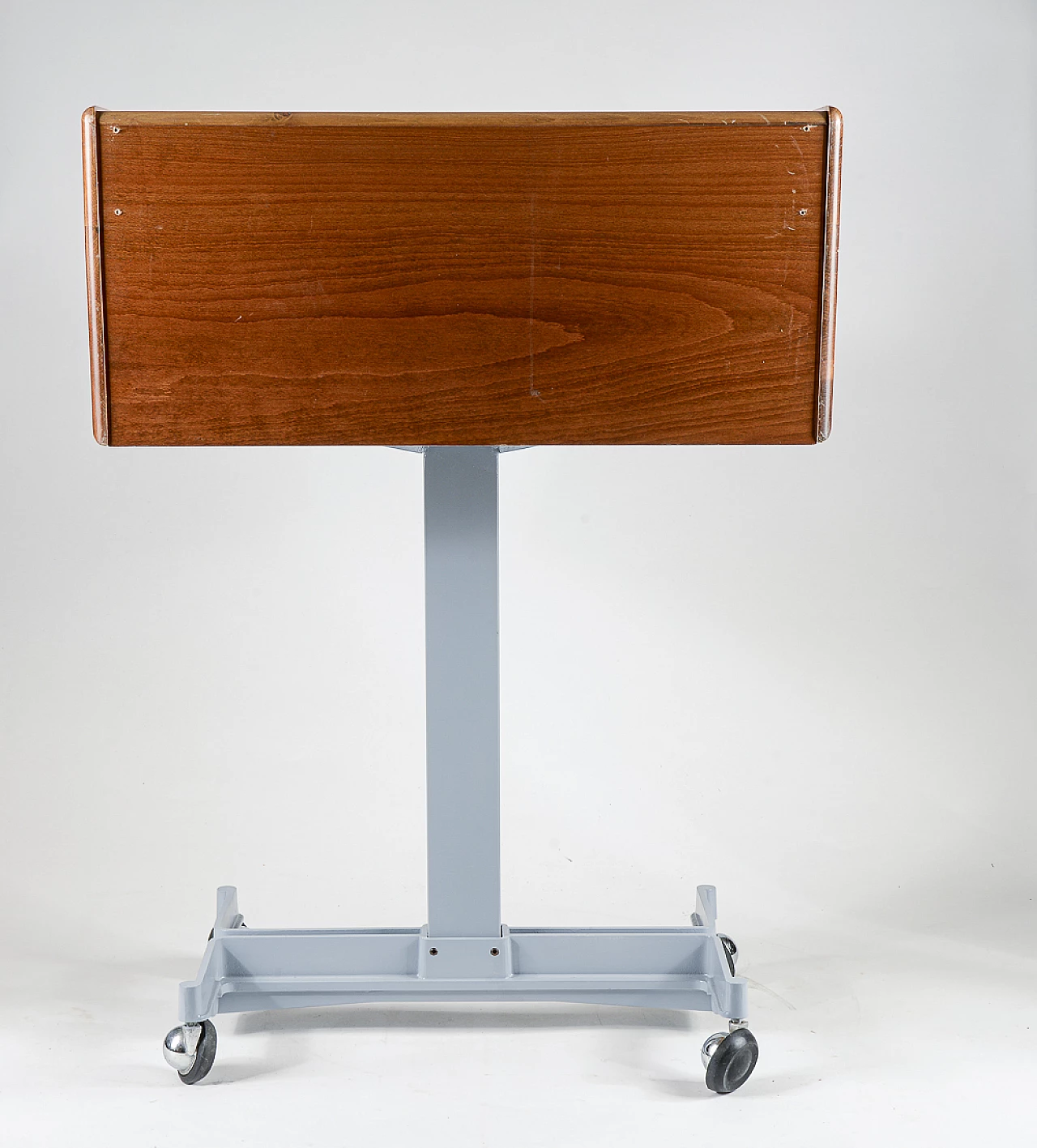 Wood and metal study cabinet with casters, 1960s 6