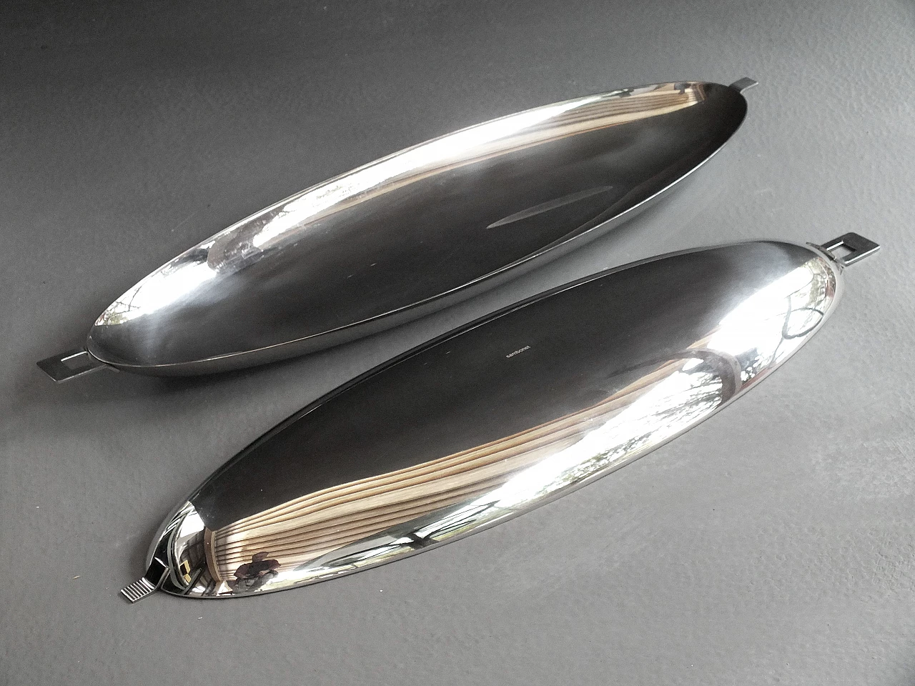 Pesciera in acciaio di Roberto Sambonet per Sambonet, anni '50 2