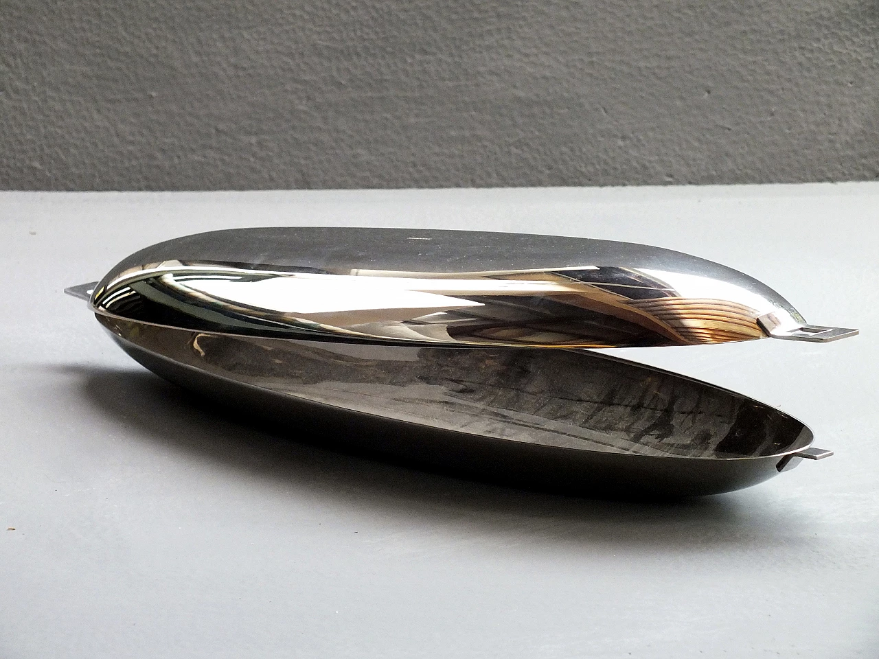 Pesciera in acciaio di Roberto Sambonet per Sambonet, anni '50 6