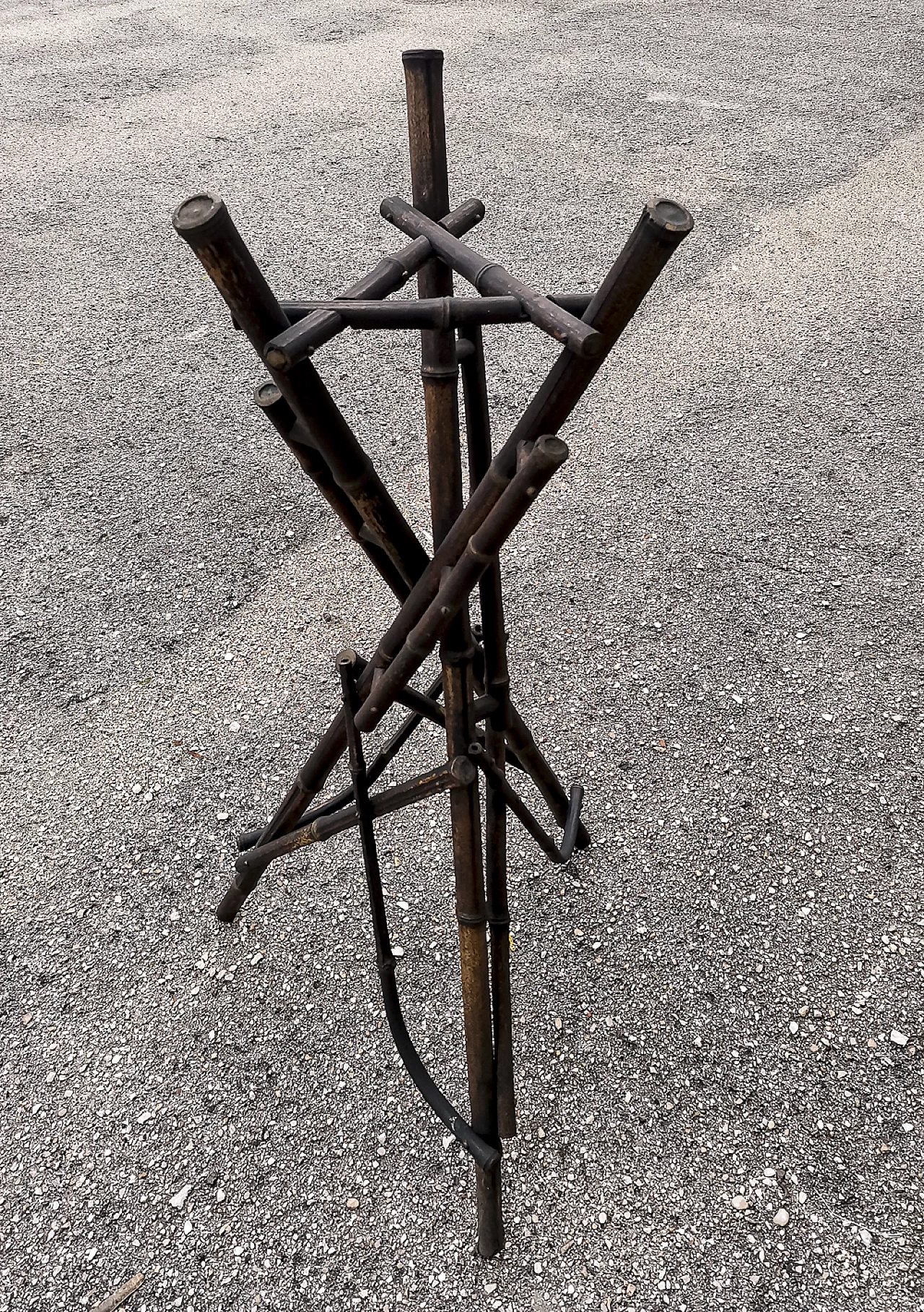 Bamboo pot holder column, 1940s 7