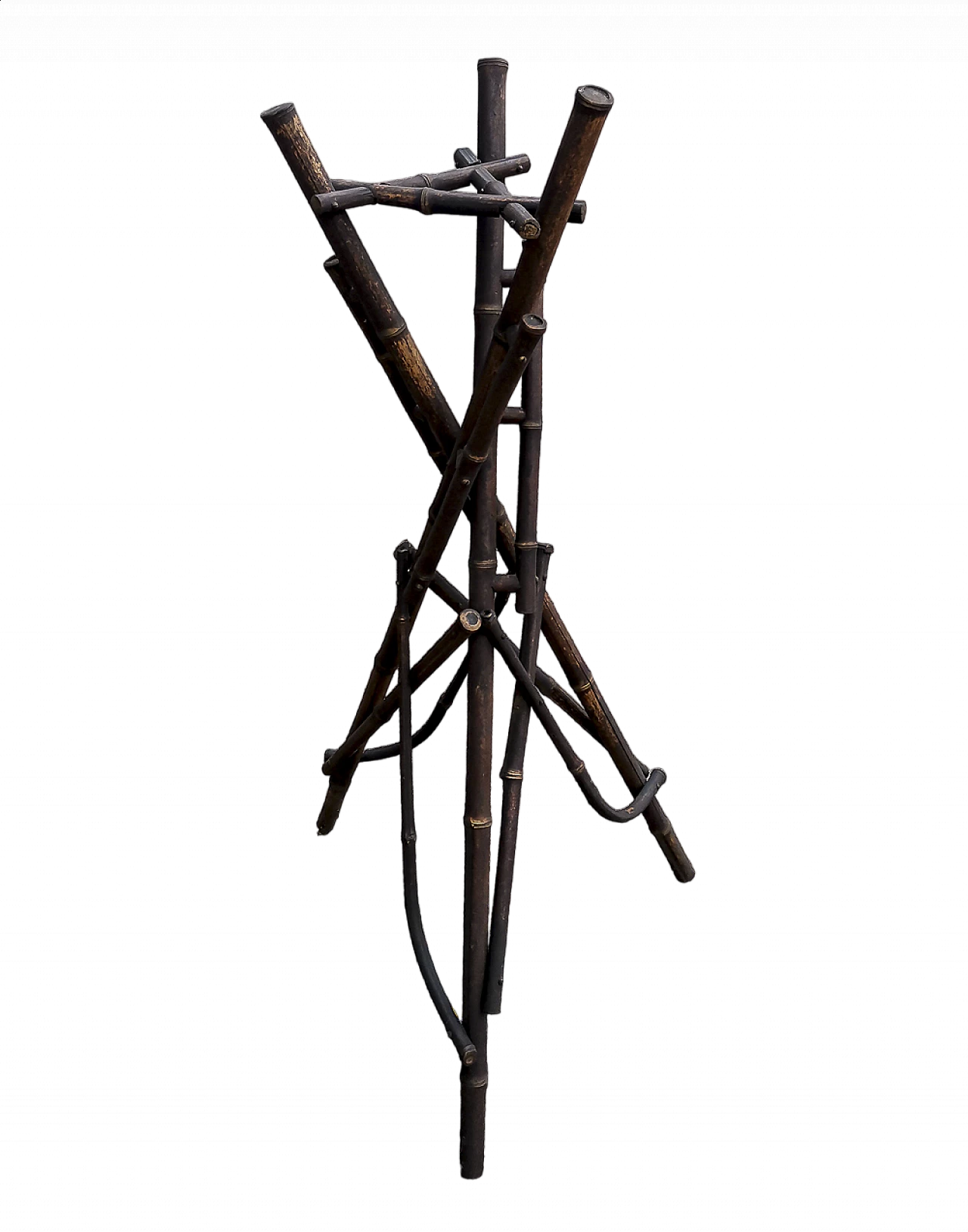 Bamboo pot holder column, 1940s 9