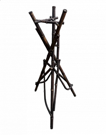 Bamboo pot holder column, 1940s