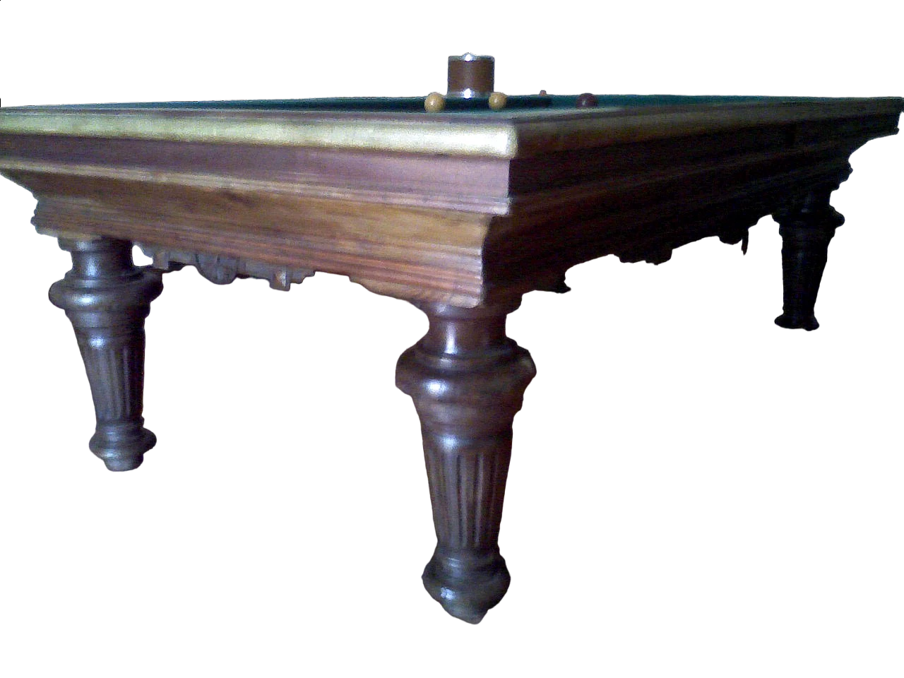 Walnut carom billiards table by Fabbrica Biliardi Rutigliani, 19th century 11