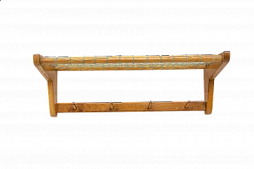 Appendiabiti da parete in faggio di Krásná Jizba, anni '60