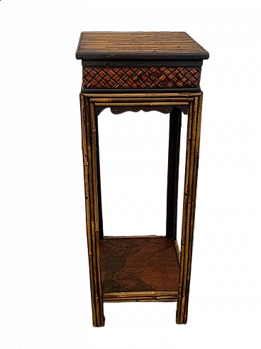 Bamboo side table in the Chinoserie style, 1980s