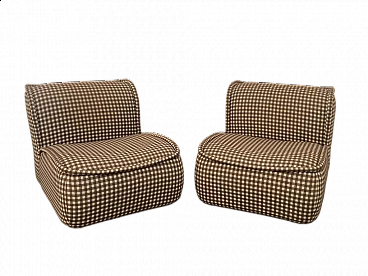 Pair of Calida armchairs by Giudici for Coim, 1970s
