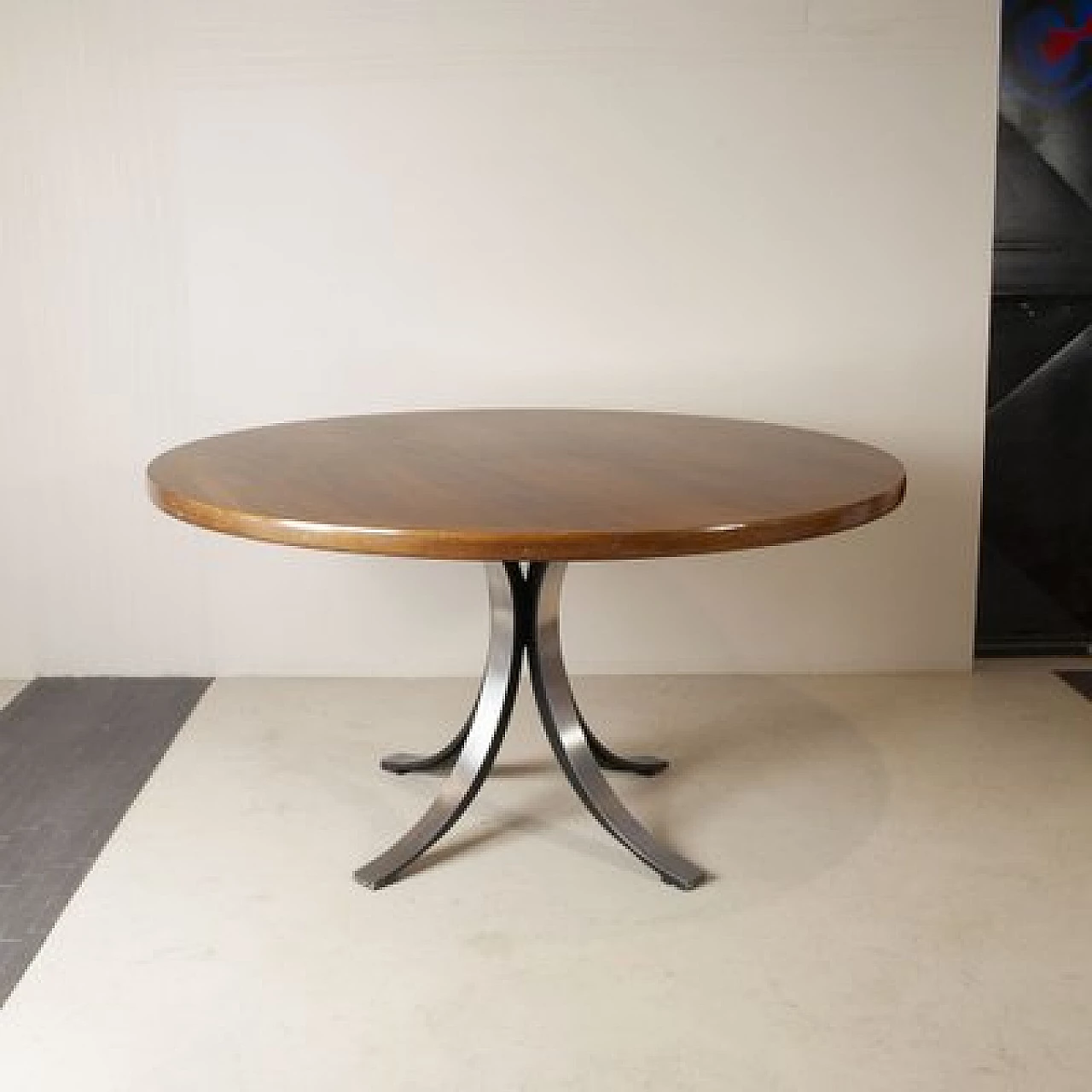 Tad T69 round table by Osvaldo Borsani & Eugenio Gerli for Tecno, 1960s 4