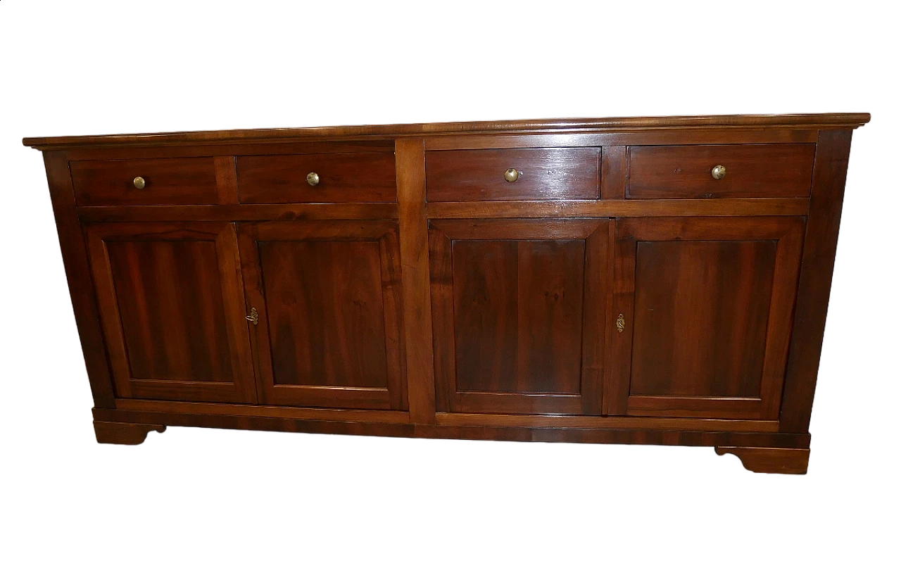 Solid walnut four-door sideboard, late 19th century 17