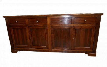 Solid walnut four-door sideboard, late 19th century