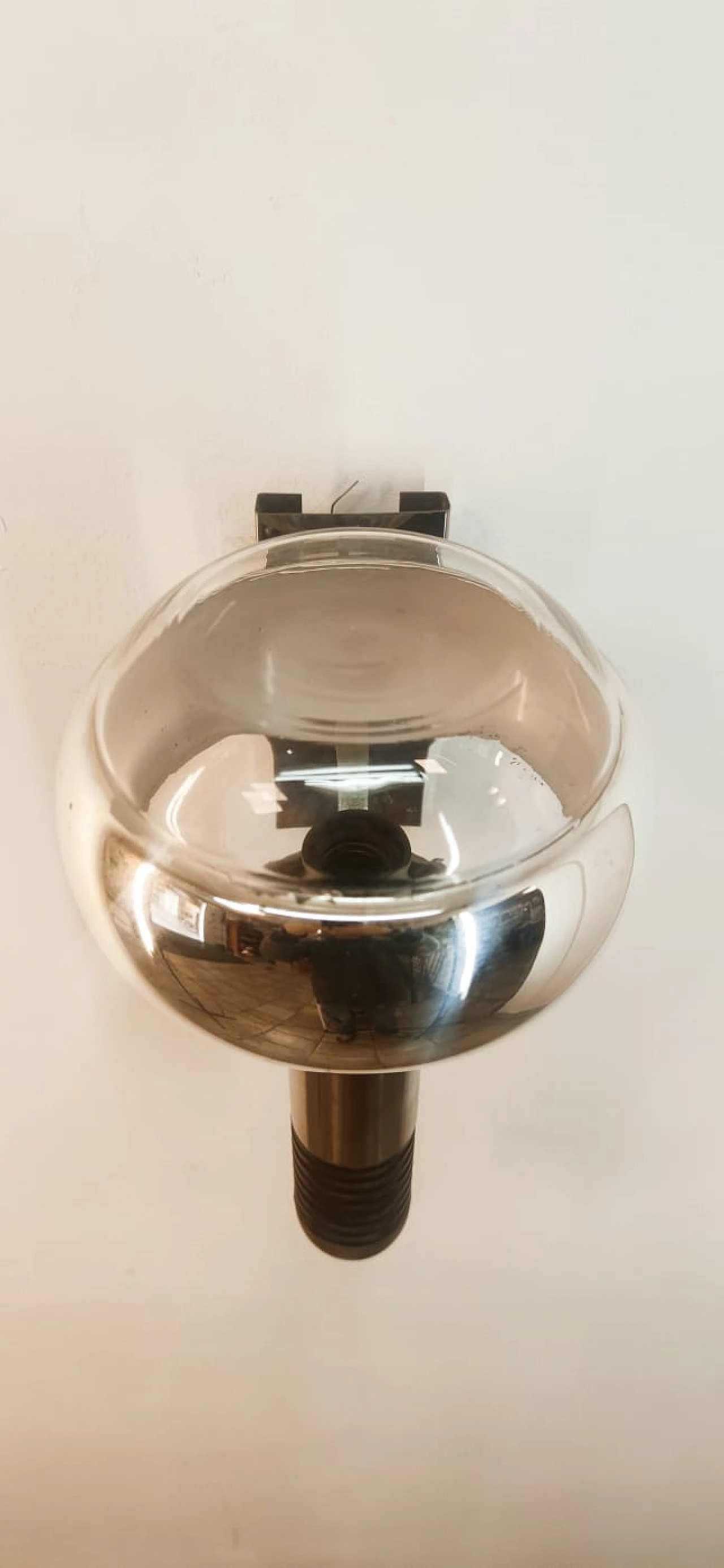 Applique in metallo e vetro di Gaetano Sciolari, anni '70 2