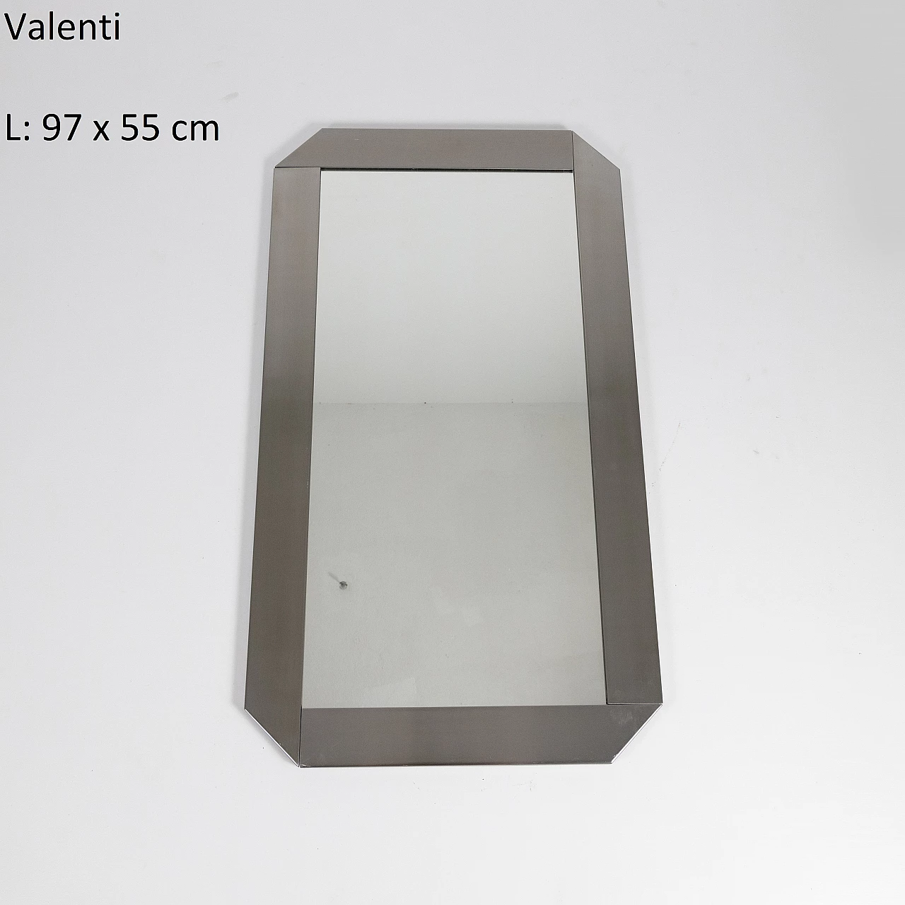 Mirror with aluminium frame by Valenti, 1970s 2